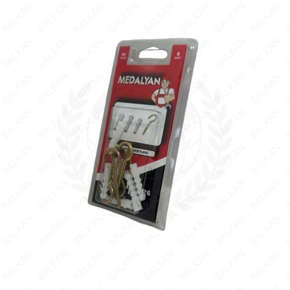 DL-26 19X70 AÇIK PİTON+NO:6 DUBEL (MEDALYAN SET) PK:24