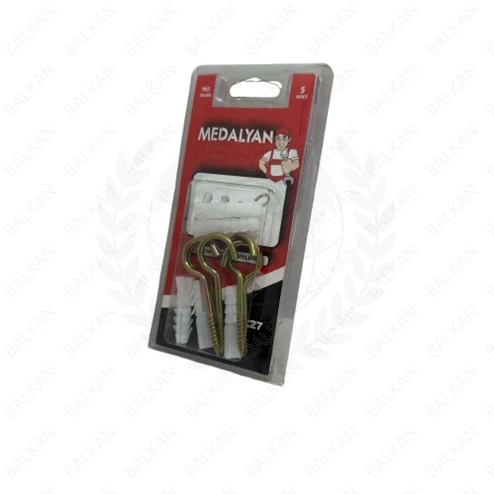 DL-27 20X80 AÇIK PİTON+NO:8 DUBEL (MEDALYAN SET) PK:24