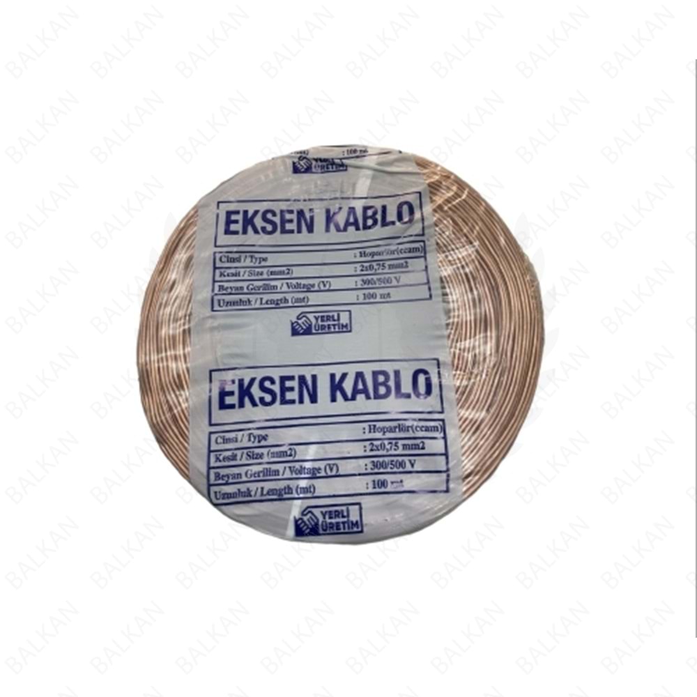 EKSEN KORDON KABLO ŞEFFAF 2X0,75