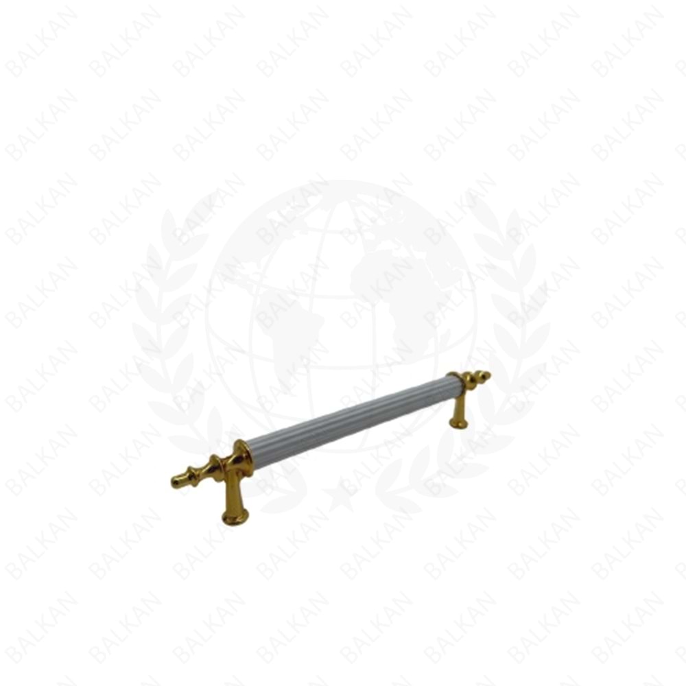 ŞHN-090 ÇEKMECE KULP ZİRVE 96MM ALTIN-BEYAZ
