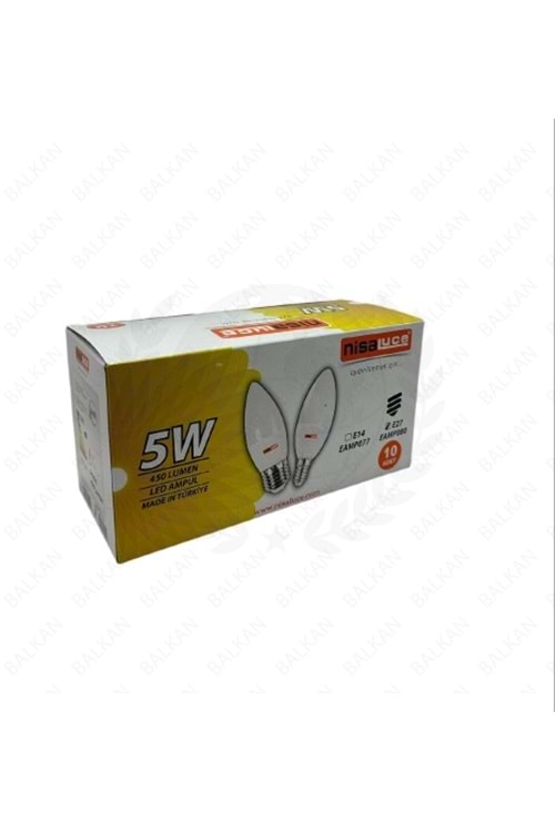 NİSA 7W ABAJUR AMPUL E-14