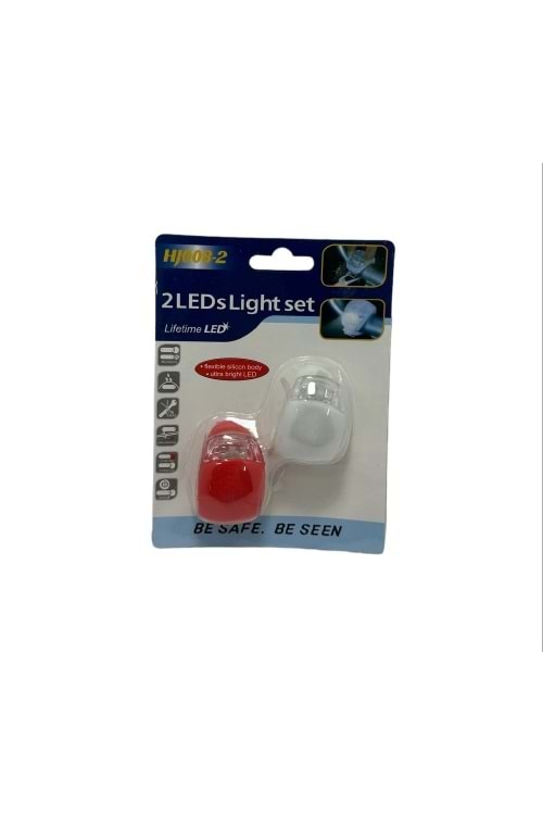 SİLİKONLU BİSİKLET LAMBASI 2 Lİ